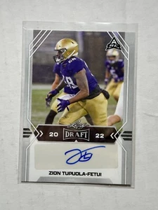 Zion Tupuola-Fetui 2022 Leaf Draft Autographs Card AUTO Washington Football Card - Picture 1 of 2