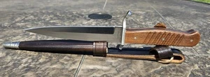 H. Boker Solingen 1915 Trench Knife Dagger Full Tang Carbon Steel 3527 Wood New - Picture 1 of 11