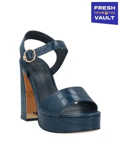 RRP €432 TORY BURCH Leather Ankle Strap Sandals US8.5 UK5.5 EU38.5 Platform - Picture 1 of 6