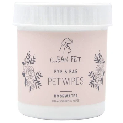 Veterinary Eye & Ear Wipes for Dogs & Cats - Removes Tear Stains & Infection ... - Image 1 of 4