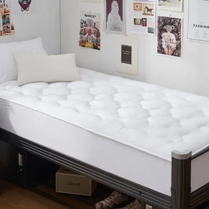 Mattress Pad Cover Rayon from Bamboo Twin XL Size, Extra Thick Quilted Fitted... - Picture 1 of 6