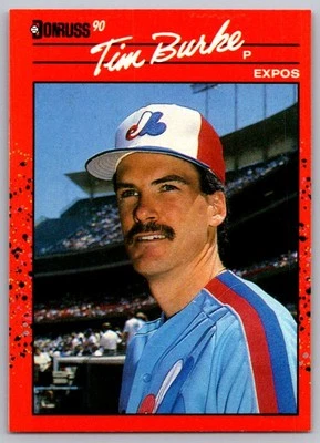 1990 Donruss Tim Burke Montreal Expos #334 - Image 1 of 2