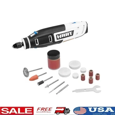 4V Battery Rotary Tool Kit 5-Speed Ergonomic Keyless Chuck USB-C Charging - Image 1 of 4