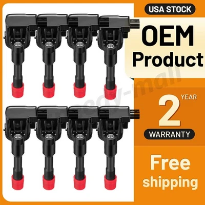 Set of 8 New Ignition Coils for Honda Civic Hybrid 2006-2011 1.3L L4 UF374 Foto 1 de 4