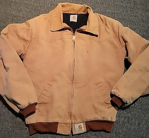 Chaqueta de Colección Años 90 Carhartt Adulto Talla Pequeña Santa Fe Tareas Abrigo Franela Forrada - Imagen 1 de 14