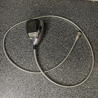 ASTATIC Chrome CB Ham Radio Microphone 636 LC DX-1 4-pin Uniden Cobra etc. mic  - Image 1 of 4