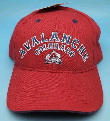 SOMBRERO GORRA De Colección Y2K Colorado Avalanche Drew Pearson Rojo Nuevo Con Etiquetas Espalda Ajustable Foto 1 de 4