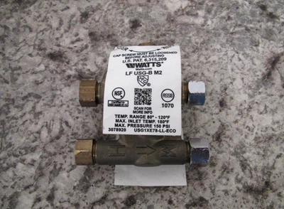 New Watts LF USG-B M2 3/8" Lead Free Thermostatic Mixing Valve Free Shipping - Image 1 of 3