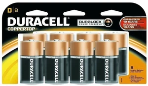 Duracell Coppertop Batterie Alcaline D, Confezione da 8 - Foto 1 di 5