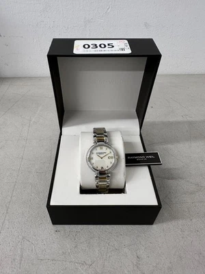 Raymond Weil Shine White Mother of Pearl Dial Ladies Watch 1600-SPS-00995 - Image 1 of 4