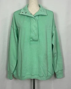 Aerie Women’s Oversized Getaway Quarter Snap Sweatshirt XXS - Picture 1 of 5