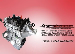 Fully Reconditioned Ford Fiesta 1.0 Bare Engine SUPPLY&FIT service 12-19 in EXC! - Picture 1 of 2