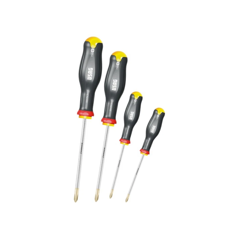 GIRAVITI A CROCE CACCIAVITE GIRAVITE CACCIAVITI SERIE DI 4 pz USAG 324 PH SE4 - Immagine 1 di 1