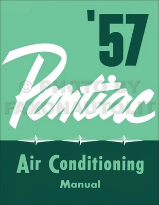 Manual De Taller De Aire Acondicionado Pontiac 1957 57 Libro De Reparación De AC - Imagen 1 de 4