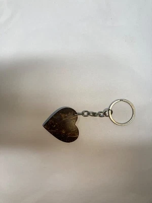 Handmade Coconut Shell Keytag | Natural Eco-Friendly Key Ring | Sri Lankan Craft - Image 1 of 2