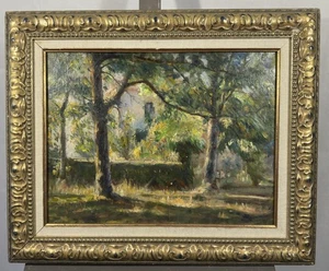 Ancienne huile sur toile école française du XIXè paysage impressionniste signé - Picture 1 of 14