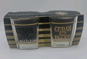Vintage Cedar Point Lowball Gläser selten mit Verpackung!!! - Bild 1 von 4
