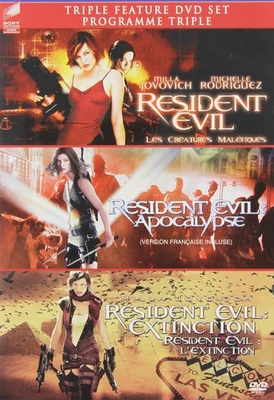 Resident Evil / Resident Evil: Apocalypse / Resident Evil: Extinction (DVD) - Image 1 of 3