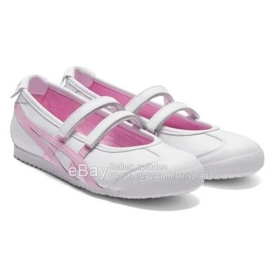 2025 Patou X México 66 Onitsuka Tiger Zapatos 1183C379-101 Bailarina Blanco/Rosa Foto 1 de 4