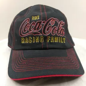 Gorra Familiar The Coca Cola Racing Negra con Borde Amarillo Sombrero Nascar Ajustable - Imagen 1 de 5
