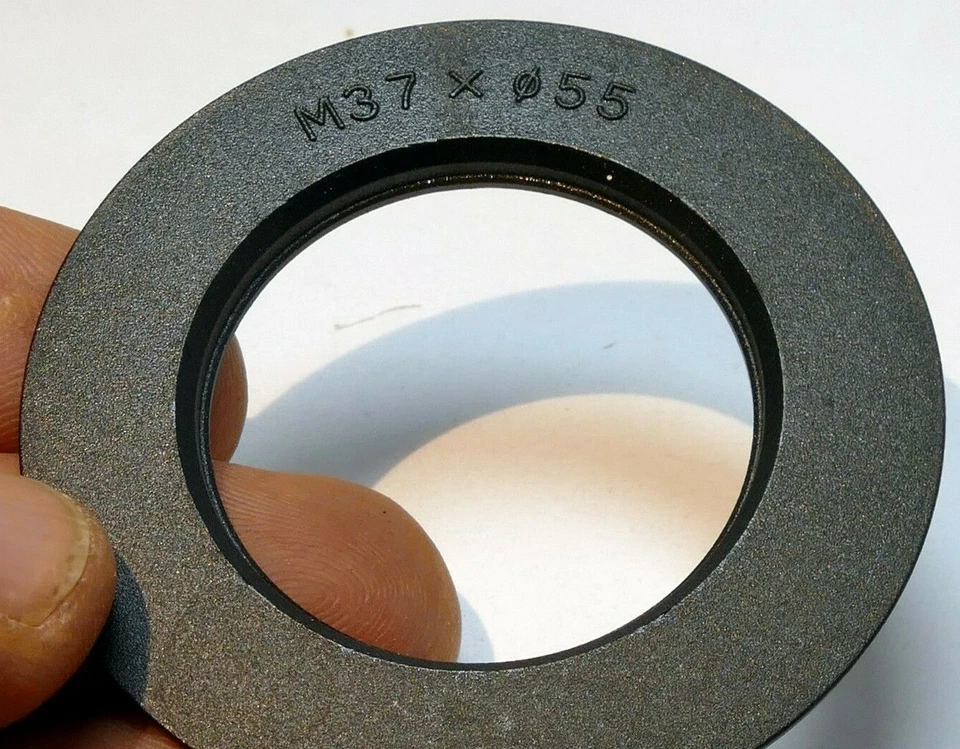 37mm to 55mm Filter ring screw in one side threaded (plastic ring only) - Image 1 of 4