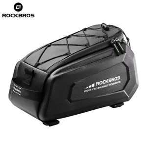 ROCKBROS Bicycle Rear Rack Bag 9L Cycling MTB Bike Trunk Bag Storage Bag Pannier - Picture 1 of 7