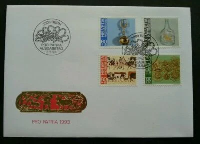 [SJ] Switzerland Pro Patria Folk Art 1995 (stamp FDC) - Image 1 of 4