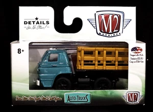 M2 Machines 66 1966 Dodge L600 Stake Bed Truck Auto-Trucks Mopar R42 17-28 Turqu - Picture 1 of 2