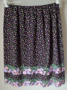 Women's Embroidered Floral Tiered Skirt Focus by Shani, Small, QVC NWT - Picture 1 of 8