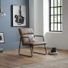 GRAMERCY ACCENT CHAIR MODERN LIVING ROOM BEDROOM DINING ROOM LOUNGE BROWN