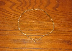 16 inch Gold Color Choker Necklace - Used - Nice Cosmetic Condition - Picture 1 of 3