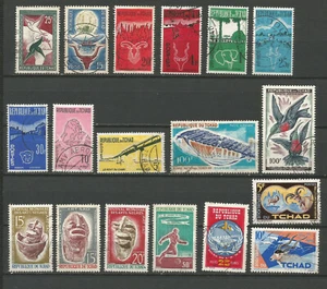 république du Tchad années 60 un lot de 18 timbres oblitérés /TR3094 - Imagen 1 de 1