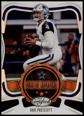2020 Panini Certified #SA-DP Dak Prescott Seal of Approval - Image 1 of 2