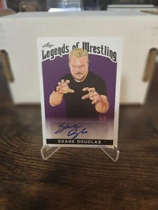 2018 Leaf legends of Wrestling Purple 3/5 Shane Douglas #LW-SD1 Auto ECW WWE - Bild 1 von 3