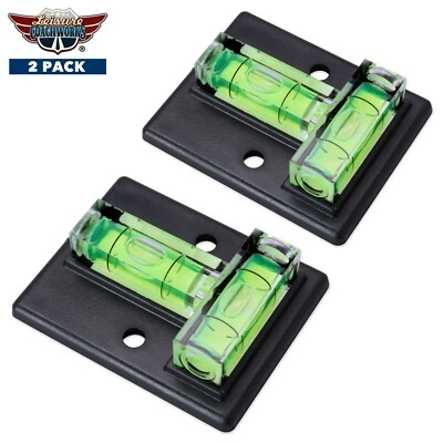 Square T Bubble Level Multi Use DURABLE Cross Check Leisure Coachworks 2 PACK - Image 1 of 4