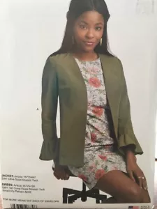 Giacca blazer foderata Simplicity manca fantasia taglia 6-24 D0879 varianti non tagliate - Foto 1 di 4