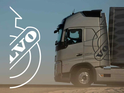 VOLVO 1 x 2er Aufkleber Set LOGO 1:32 / 1:14 / 1:16 LKW Zugmaschine Decal 077 - Bild 1 von 2