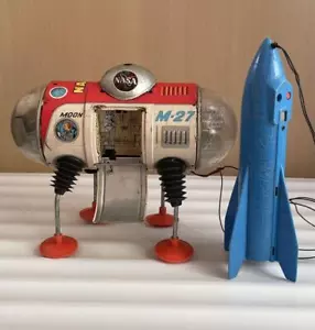 Yonezawa Tin Toy NASA Lunar Exploration Vehicle W/Blue Remote Control F/S FEDEX - Picture 1 of 14