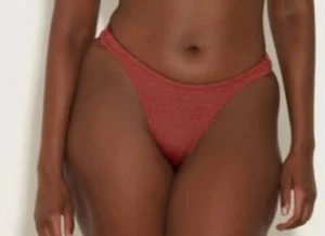 Hunza G Gloria Bikini Bottoms Women Size OS NWT Signature Crinkle Fabric - Picture 1 of 14