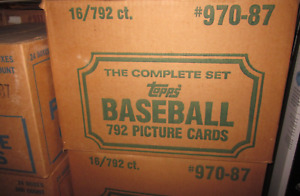 1- 1987 Topps Baseball Factory Sealed Set(792) From Case