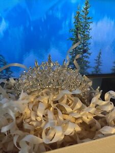 wedding bridal swarovski crystal tiara headband