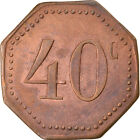 [#893479] Moneta, Francja, Uncertain Mint, 40 Centimes, Denomination on both sid