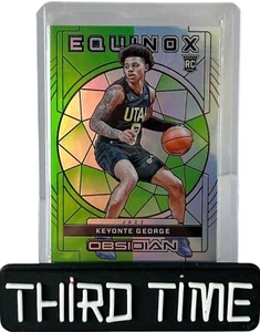 2023-24 Obsidian Keyonte George Equinox Etch Green RC /25 - Bild 1 von 3