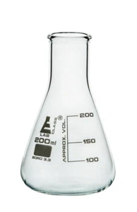 250ml Conical Flask Erlenmeyer Laboratory Glassware Borosilicate Glass - Picture 1 of 1