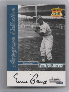 1999 Fleer Sports Illustrated Greats of the Game Ernie Banks Auto Cubs AAB5 - Picture 1 of 2