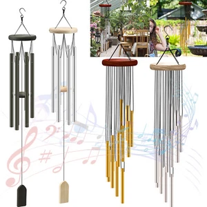 6/12 Tube Wind Chimes Large Deep Tone Chapel Bells Outdoor Garden Home Decor USA - Picture 1 of 58
