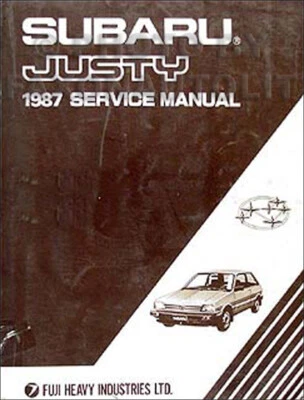 1987 Subaru Justy Reparación Tienda Servicio Manual 87 Original Incluye Diagrama - Imagen 1 de 2