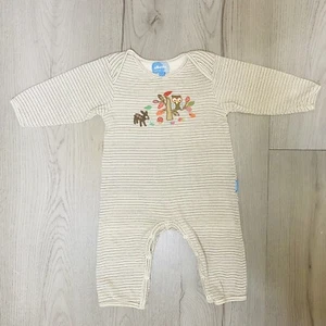 Albetta Baby Boys US 6-12 Months Infant Childs Romper Longall Pajama Animals Owl - Picture 1 of 10