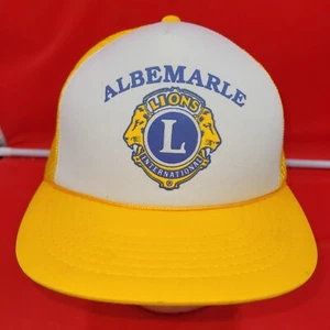 Lions International (Albemarle NC) Hat Cap White Adult Used Snapback - Picture 1 of 6
