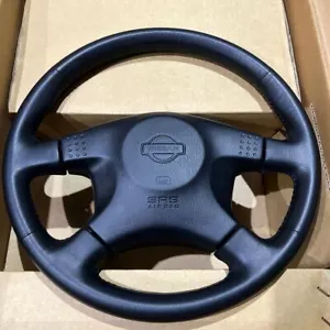 Nissan 180SX Genuine Leather Steering Wheel R34 R33 BCNR33 Skyline S15 Silvia - Picture 1 of 10
